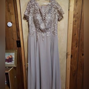 Dylan & David’s Short Sleeve Formal Mother of the Bride Dress